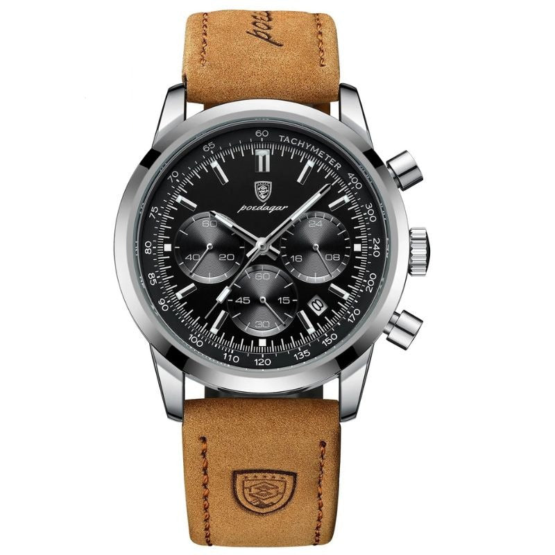 Klassische Herren Chronograph Armbanduhr