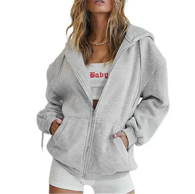 Valeria | Komfortabler und stilvoller Damen Zip-up Hoodie