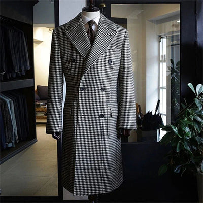 Bruno™ | Hahnentritt-Trenchcoat