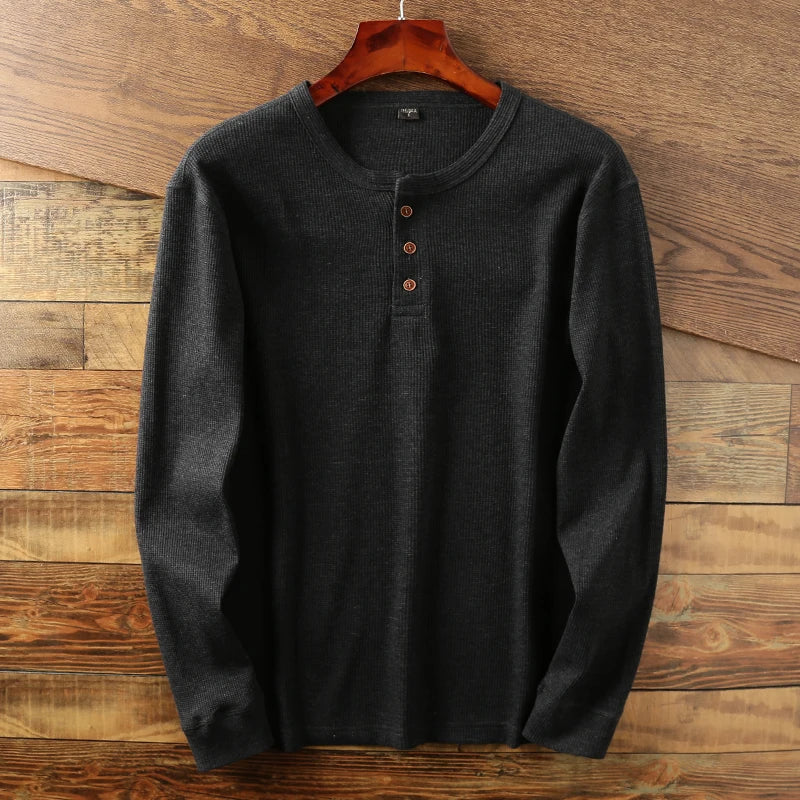 Onno™ Klassisches Henley-Langarmshirt