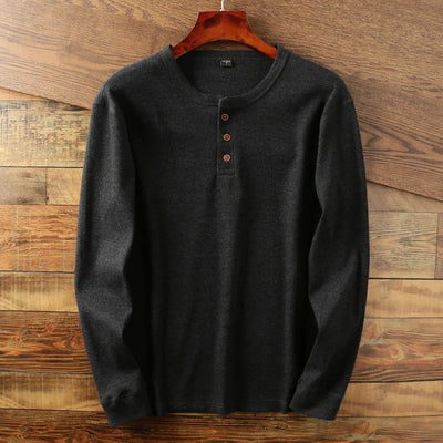 Onno™ Klassisches Henley-Langarmshirt