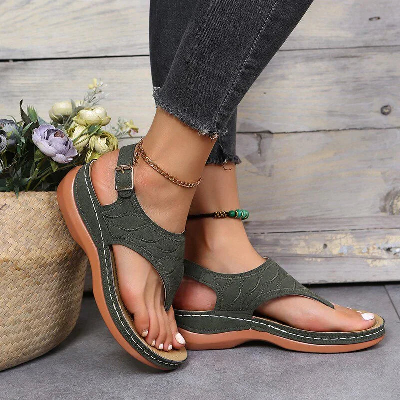 Kelly - damensandalen mit ergomischem fußbett