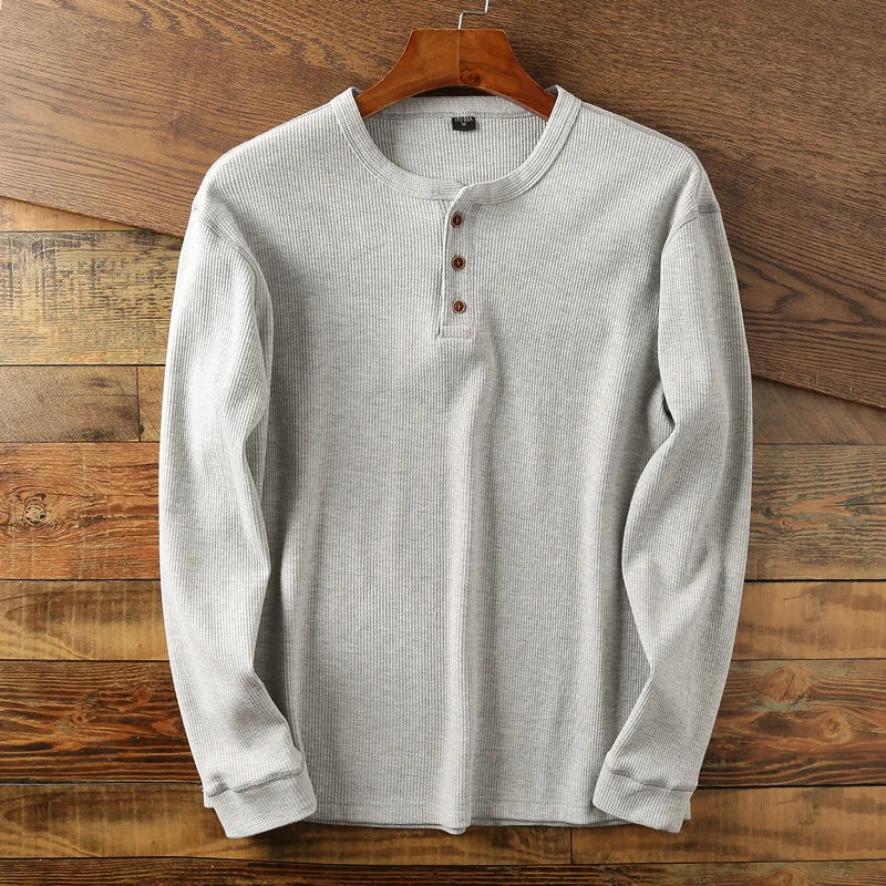 Onno™ Klassisches Henley-Langarmshirt