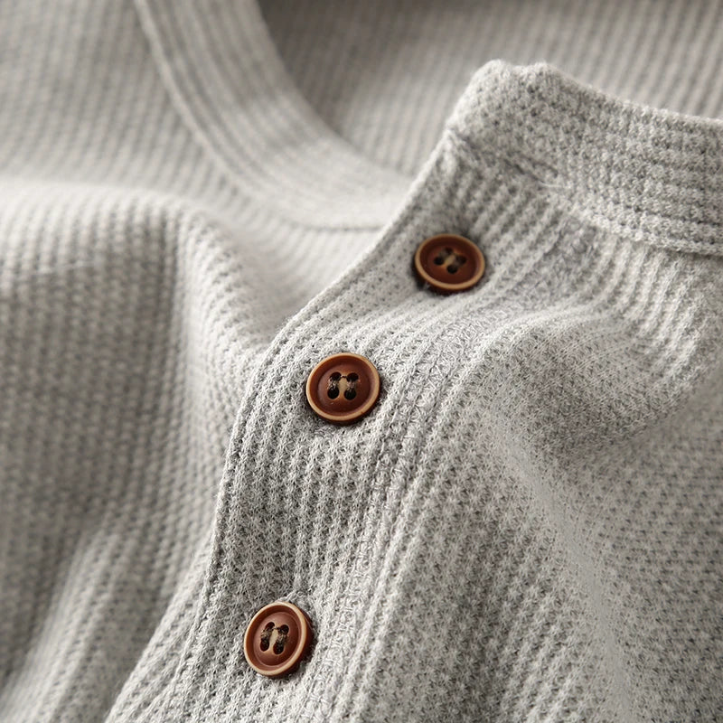Onno™ Klassisches Henley-Langarmshirt