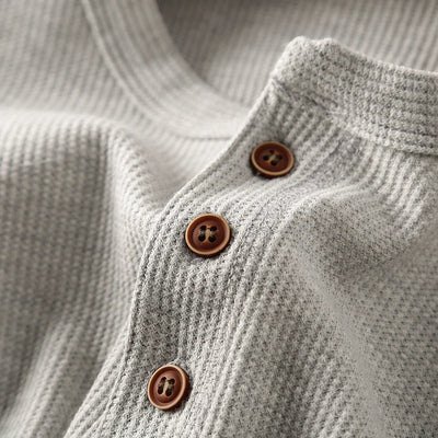 Onno™ Klassisches Henley-Langarmshirt