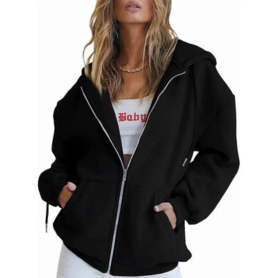 Valeria | Komfortabler und stilvoller Damen Zip-up Hoodie
