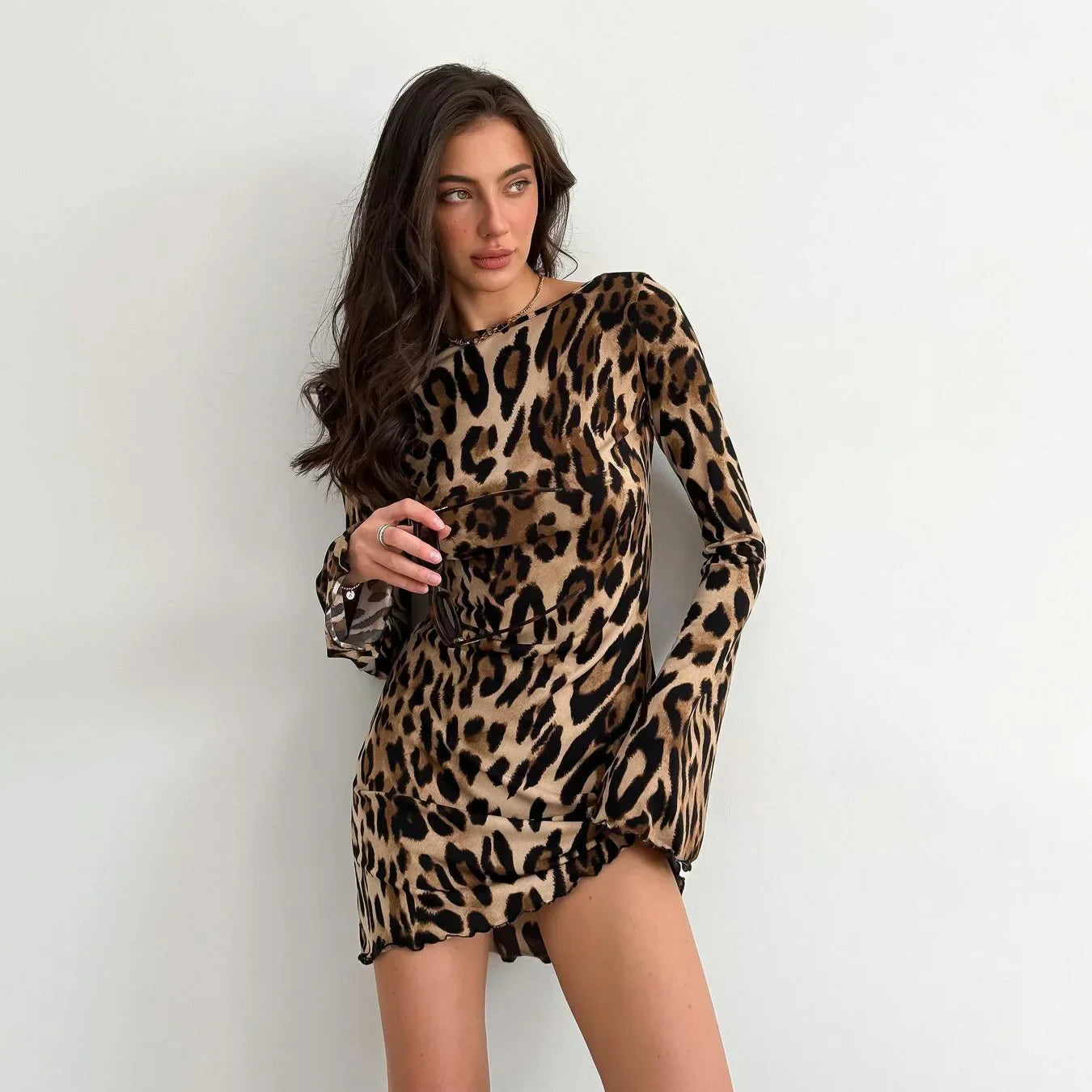 Mini-Kleid mit Animal-Print | Figurbetont & Elegant | Statement-Look