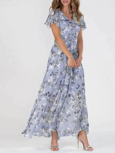 Sieglinde – Elegante Maxi-jurk met ruches