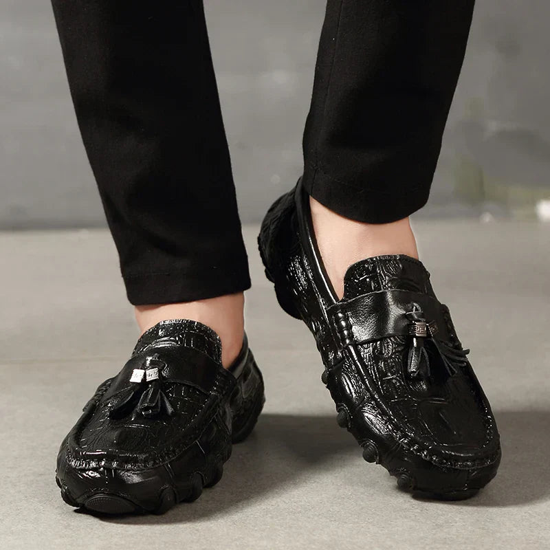 Tom - Leder Krokodil-Optik Loafer