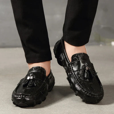 Tom - Leder Krokodil-Optik Loafer