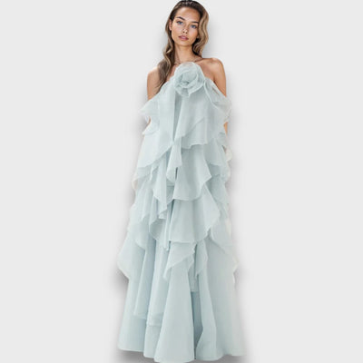 Arvella – Rüschenkleid mit Halterneck