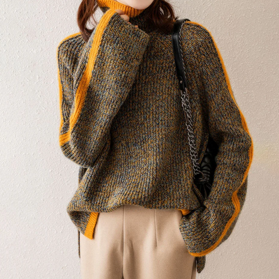 ZOÉ | Eleganter gestrickter Komfort Rollkragenpullover für Damen