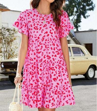 Deanna - Helles Buntes Damen Minikleid