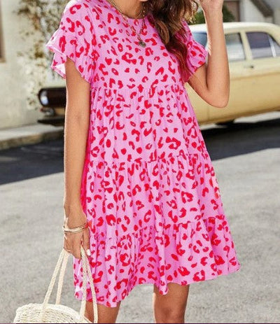 Deanna - Helles Buntes Damen Minikleid