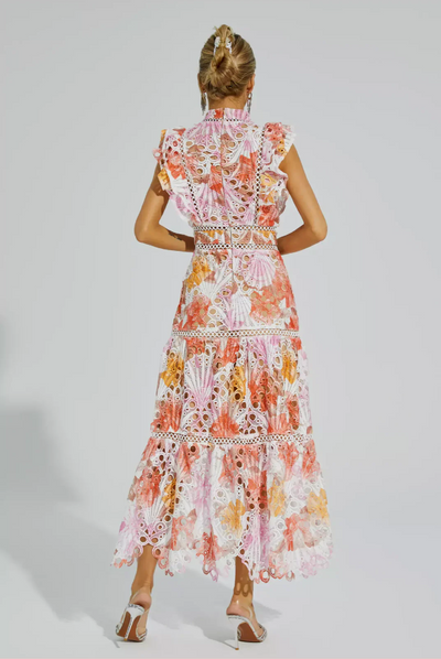 Maven | Floral Lace Maxi Kleid