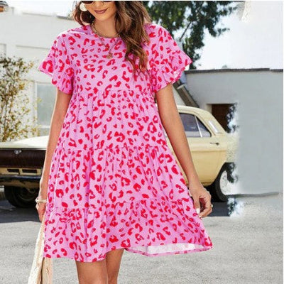 Deanna - Helles Buntes Damen Minikleid