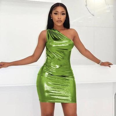 Edzen - One-Shoulder Kleid Ein Kleid, um aufzufallen