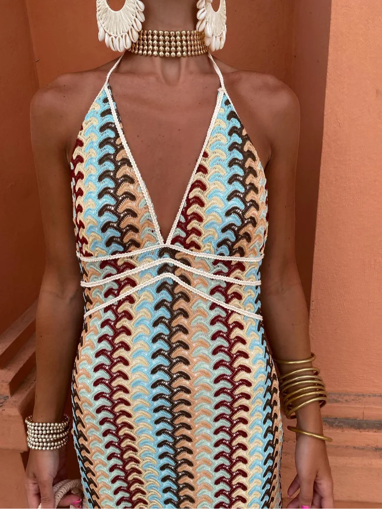 Serena™ | Langes Kleid mit offenem Rücken