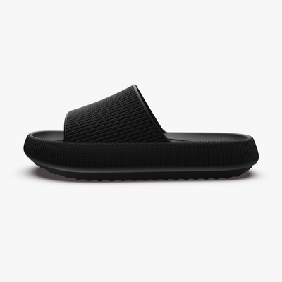 Slide-Sandale mit Strukturband | Extra-Sohle | Bequem & Modern