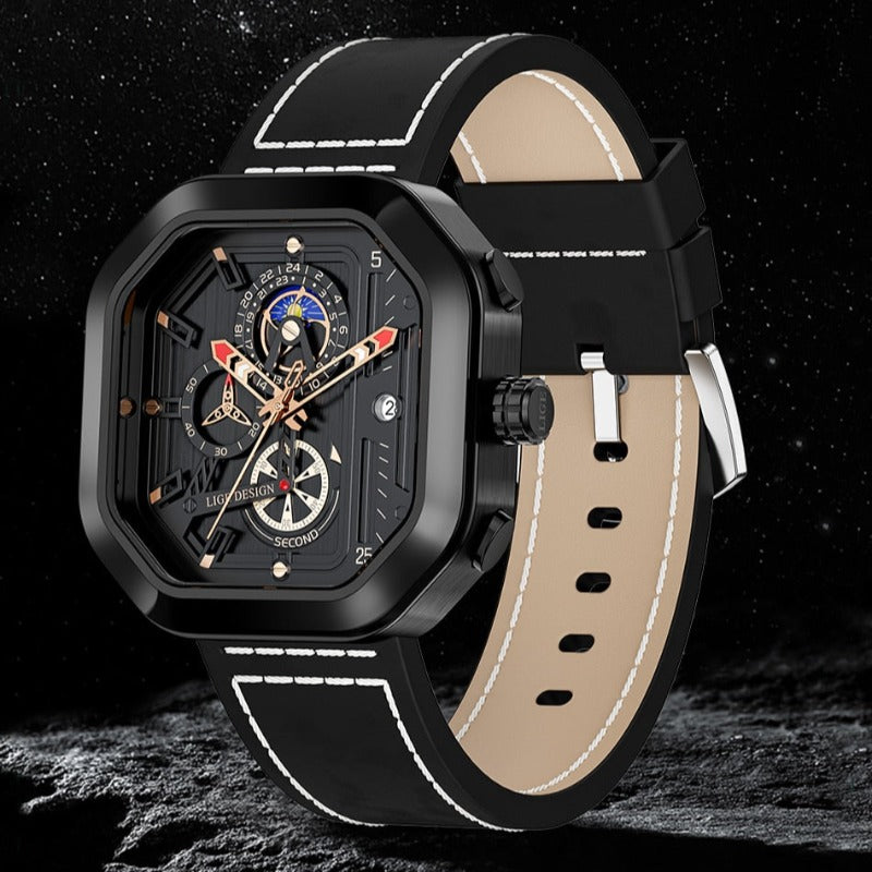 Luxus Wasserdichte Quarz Chronograph Uhr