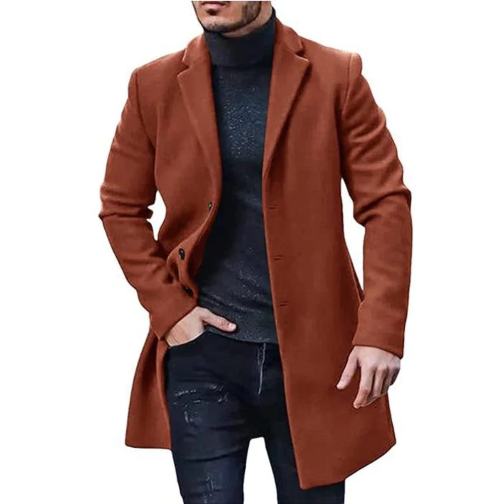 Tycho™ Herren Eleganter Langmantel