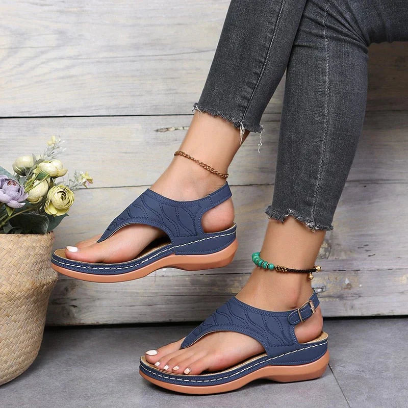 Kelly - damensandalen mit ergomischem fußbett