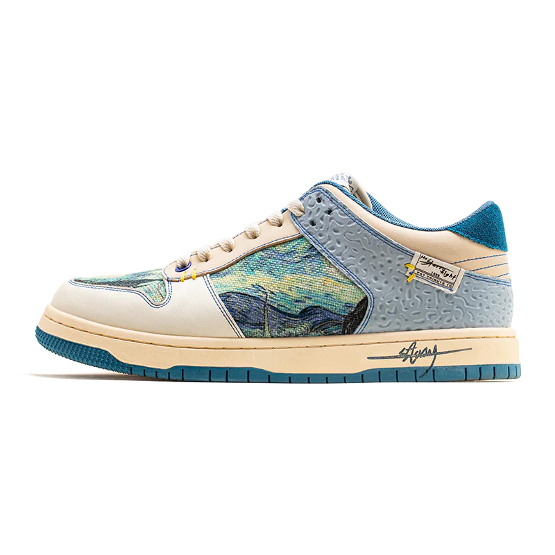 Van Gogh | Sternennacht inspirierte Turnschuhe