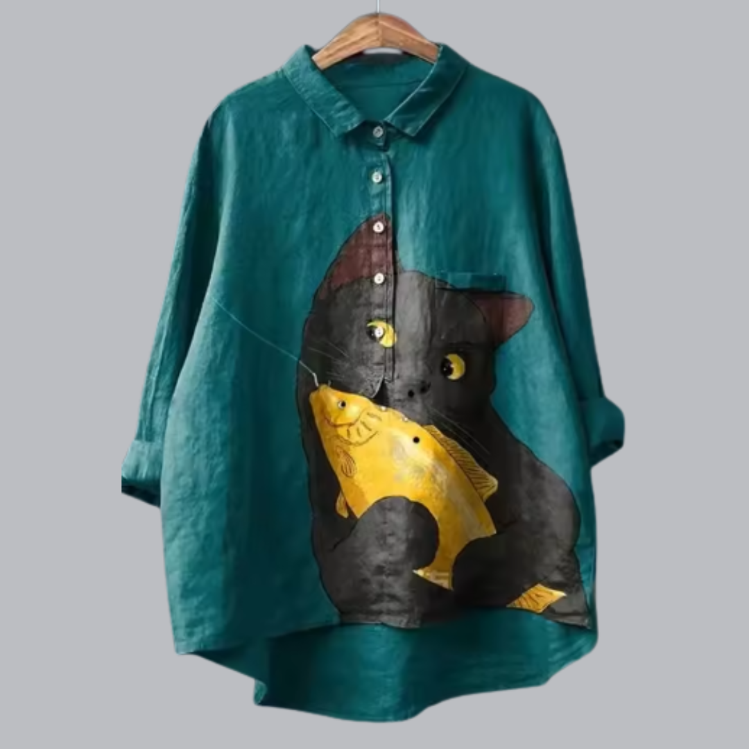 Bergit™ | Modische Vintage Bluse