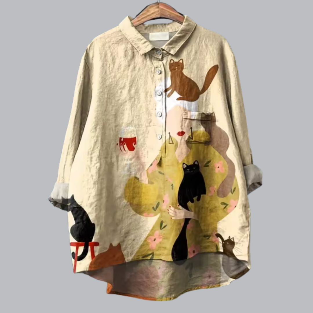 Ermentrude™ | Modische Vintage Bluse