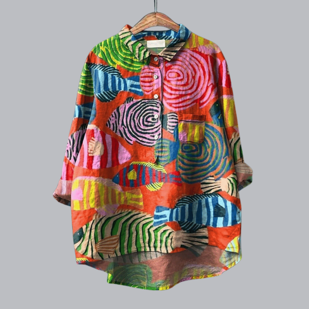 Burgunde™ | Modische Vintage Bluse