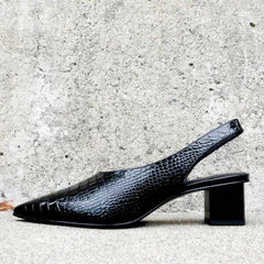 Yola - Kroko Design Orthopädische Bequeme Elegante Pumps