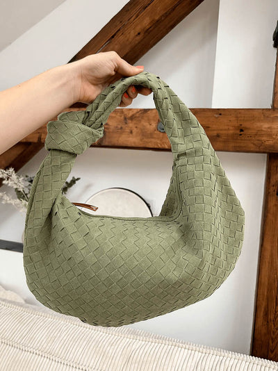 Gewebte suede Tasche medium