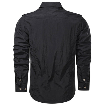 Premium Herren Cargo-Hemd mit Softshell - robust & widerstandsfähig