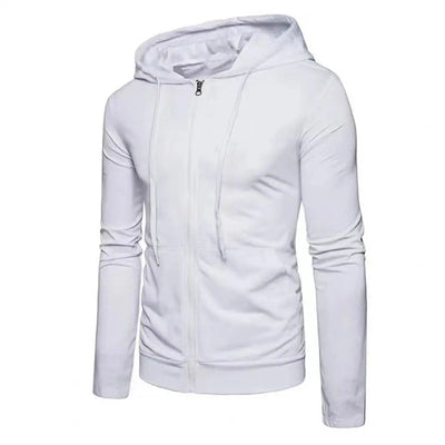 Sportlicher Zip-Hoodie mit Eleganter Kordelzughaube