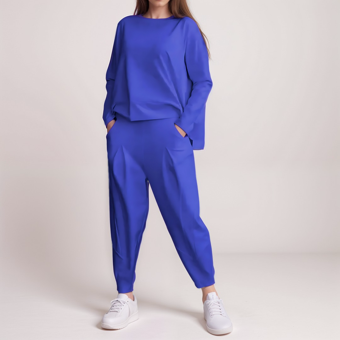 Zweiteiler mit Langarmshirt | Lockere Passform | Minimalistischer Look