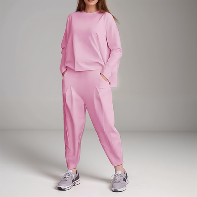 Zweiteiler mit Langarmshirt | Lockere Passform | Minimalistischer Look