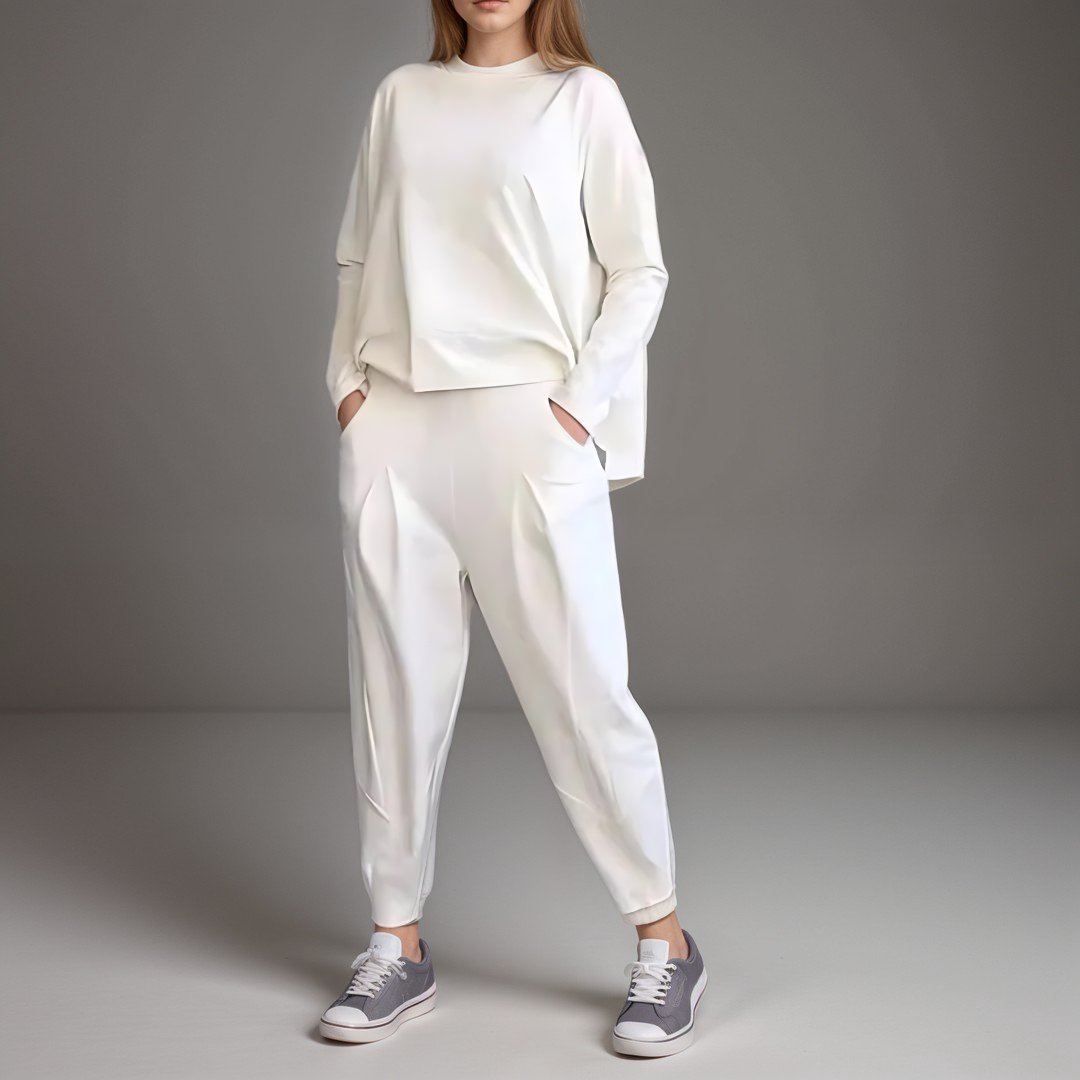 Zweiteiler mit Langarmshirt | Lockere Passform | Minimalistischer Look