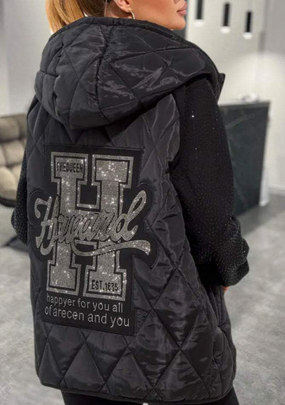 Damen Luxus Daunenjacke mit Rautenmuster | Warm & Wasserabweisend