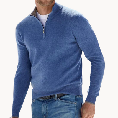 Javier | Vielseitiger Comfort Fit Herren Pullover mit viertel Reißverschluss