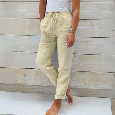 Peyton | Klassischer Sommer-Chic Damen Leinenhosen