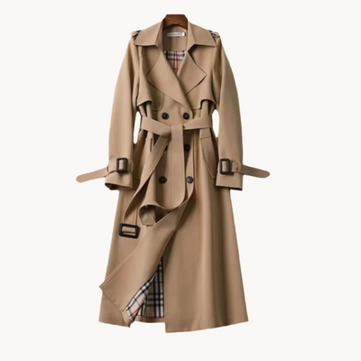 Fiona | Zeitlose Eleganz mit wasserabweisendem Stoff Damen Trenchcoat
