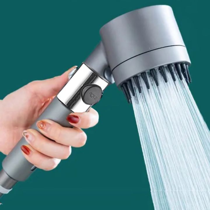PowerDusch | Multifunktionales Hochdruck Duschkopf-Set