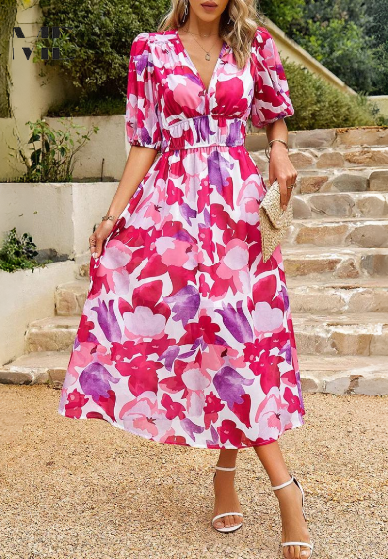 Nephele – Sommerliches Blumenkleid