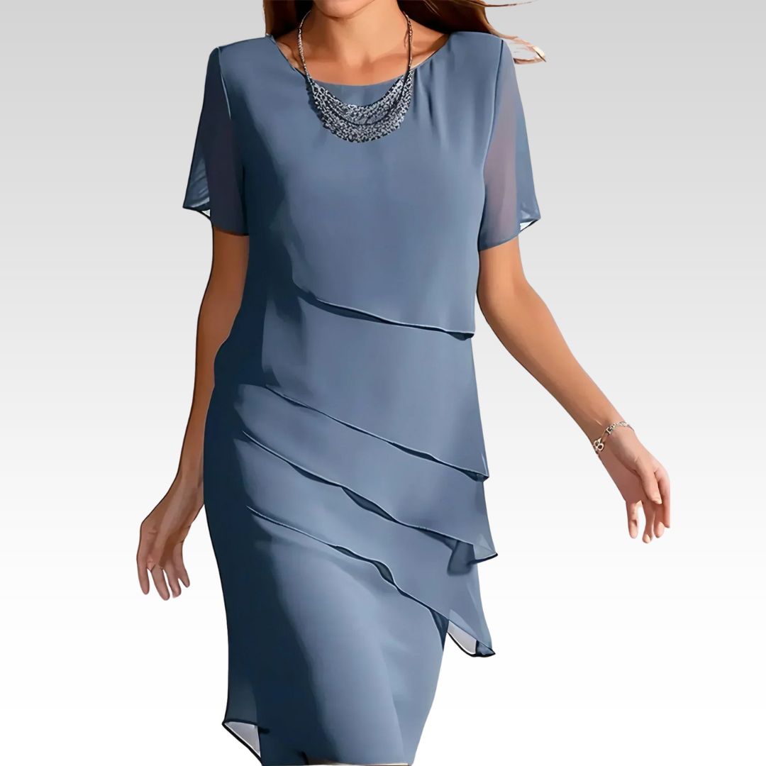 Monika - Midi-Kleid mit Kurzarm