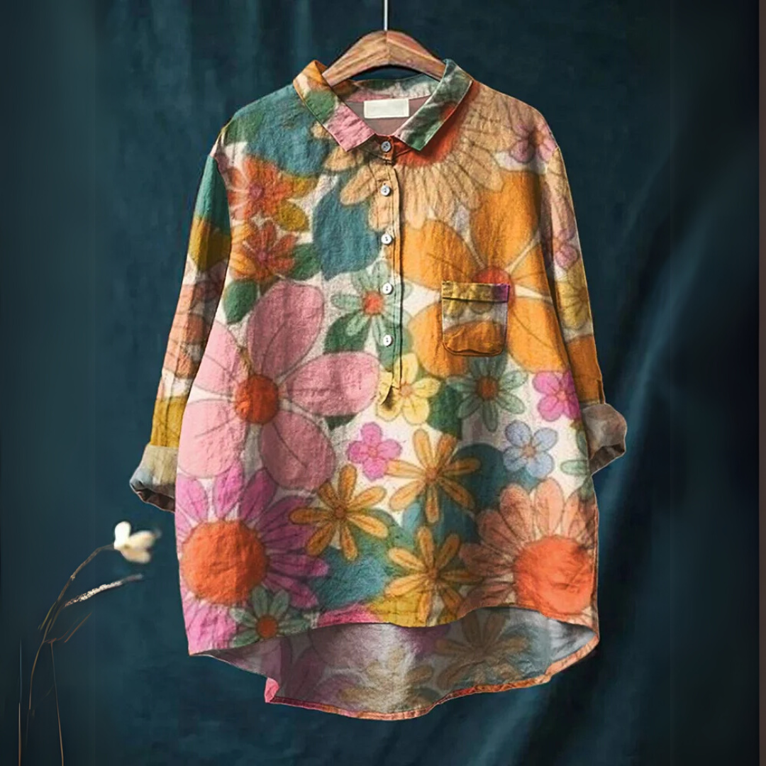 Layla™ - Floral Art Shirt