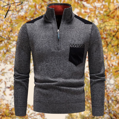 Adrian – herren-cardigan mit reibverschluss