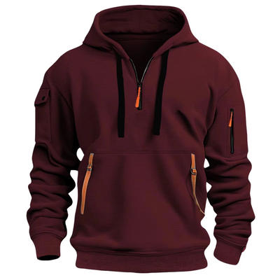 Urbaner Hoodie mit Halbzip für Stilbewusste