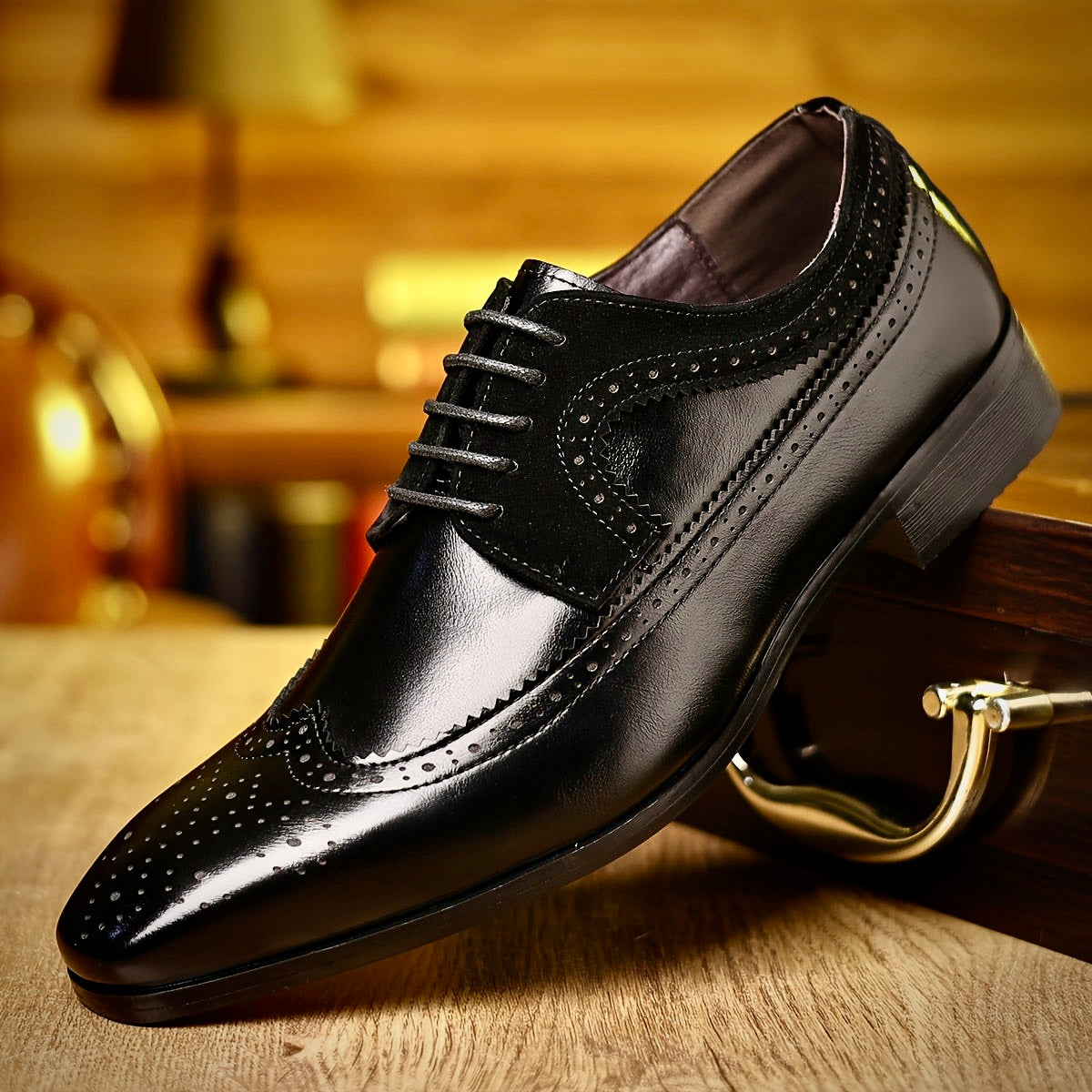 Elegante Herren Leder Business Schuhe