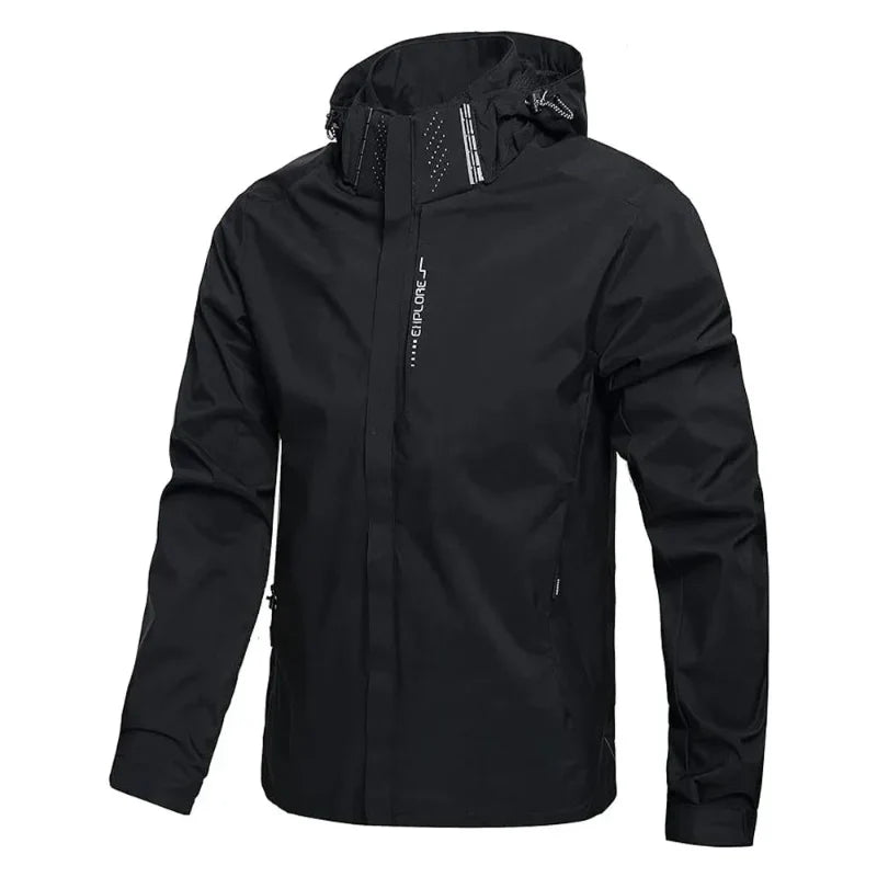 Herren Outdoor Hardshell Regenjacke Wasserdicht Atmungsaktiv