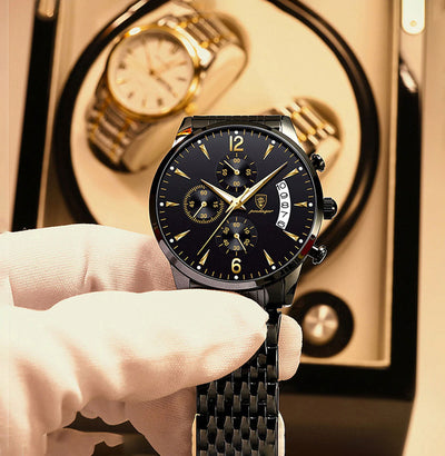 Elegante Herren Stahlarmbanduhr